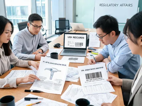 Regulatory team reviewing IFU library