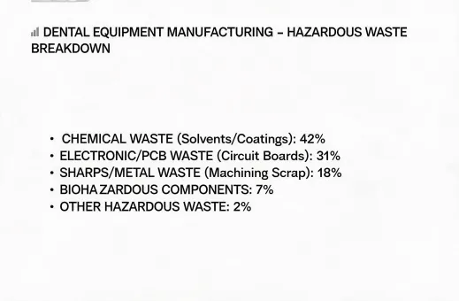 Hazardous waste percentage chart